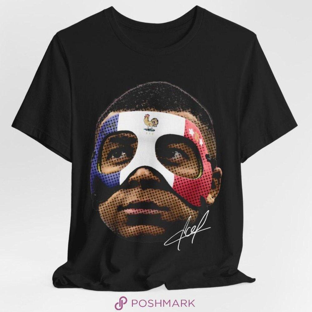 Mbappe Soccer Soccer Big Head France France Football Sweatshirt Shirt Retro